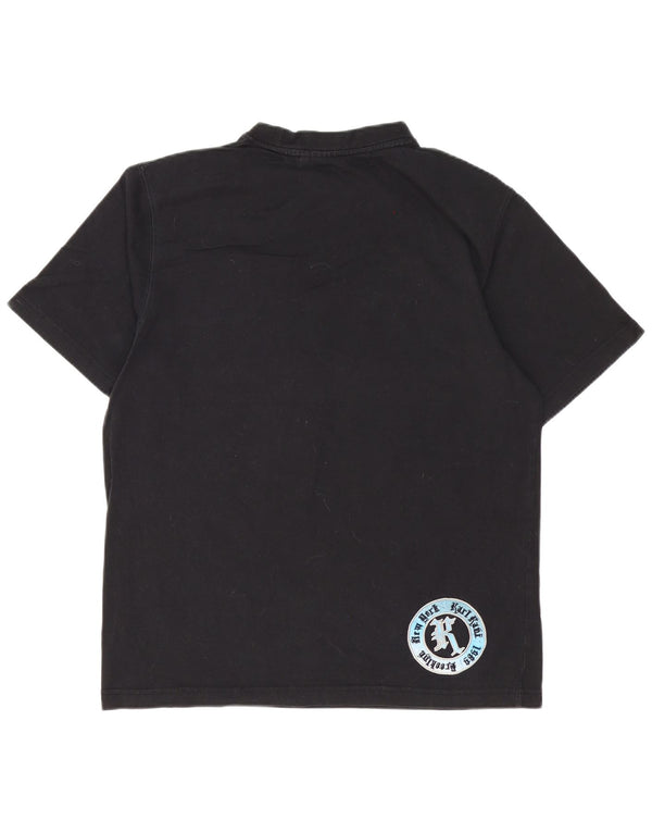 Camiseta masculina Karl Kani com ajuste solto gráfico XS algodão preto