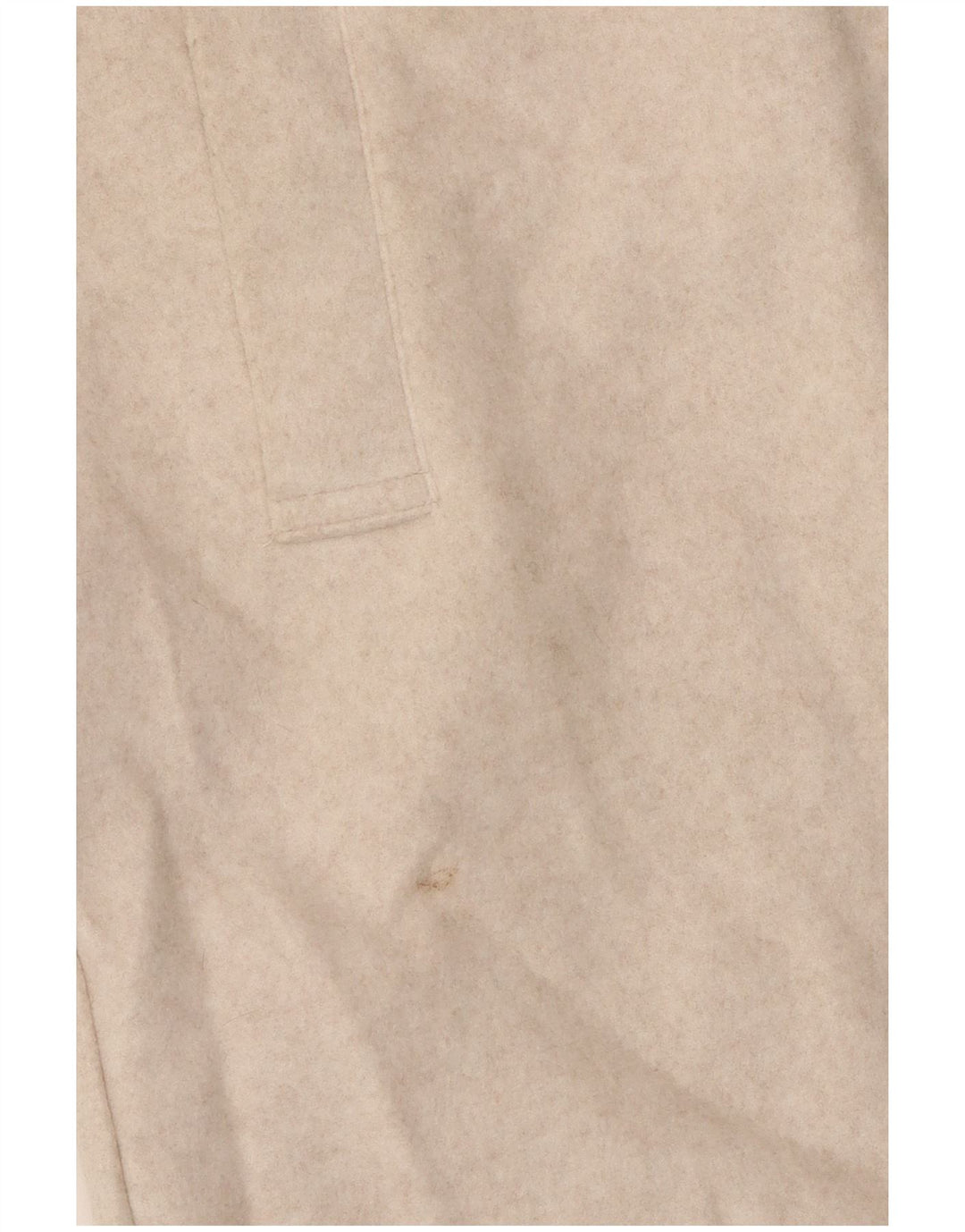 Sobretudo feminino Zara com capuz UK 12 poliéster bege médio