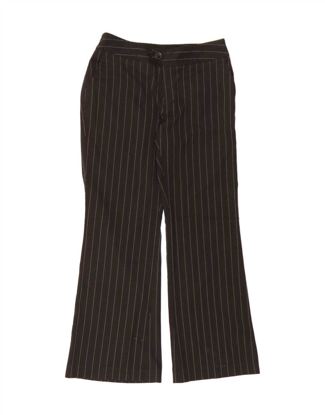 MOSSIMO Womens Bootcut Chino Trousers US 8 Medium W32 L31 Black Pinstripe Vintage Mossimo and Second-Hand Mossimo from Messina Hembry 