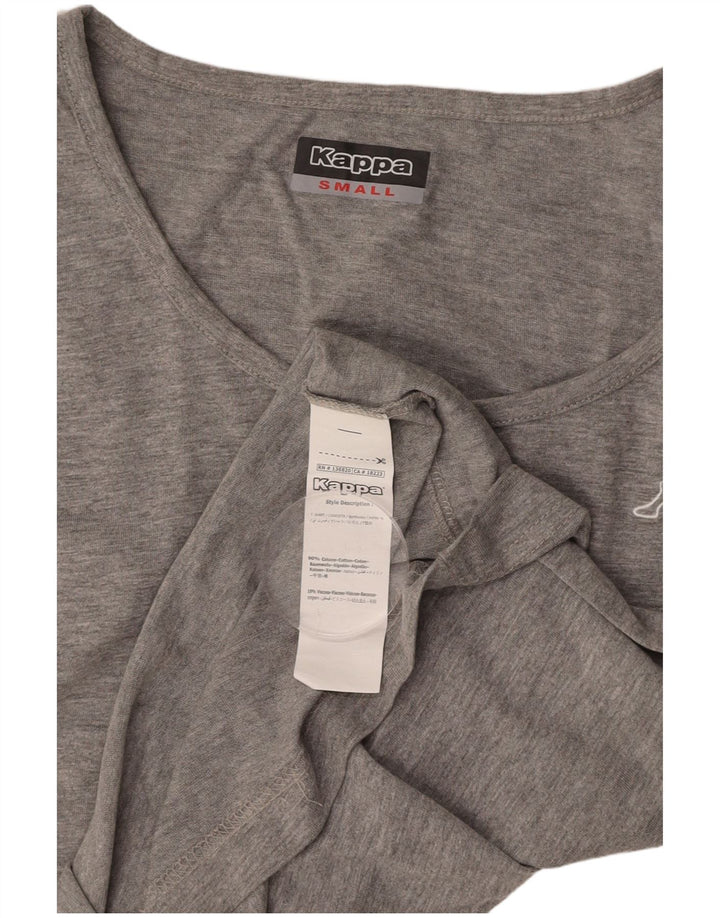KAPPA Mens Vest Top Small Grey Cotton