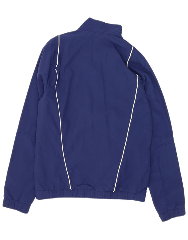 Adidas Mens Italia Graphic Tracksuit Top Jaqueta Pequena Azul Marinho Poliéster
