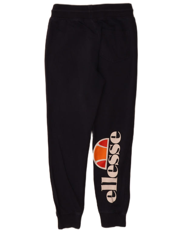 Calça feminina Ellesse com estampa gráfica e jogging UK 6 XS azul marinho algodão