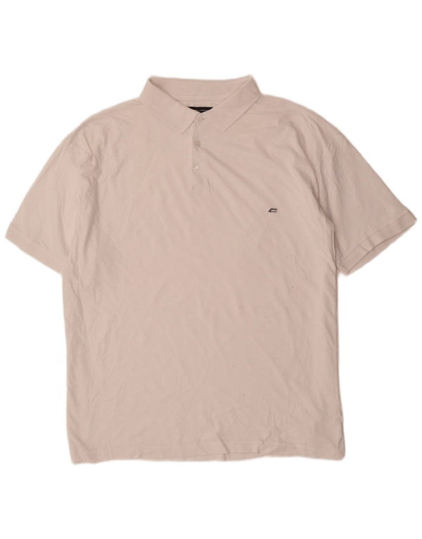 Camisa polo masculina French Connection 2XL algodão branco