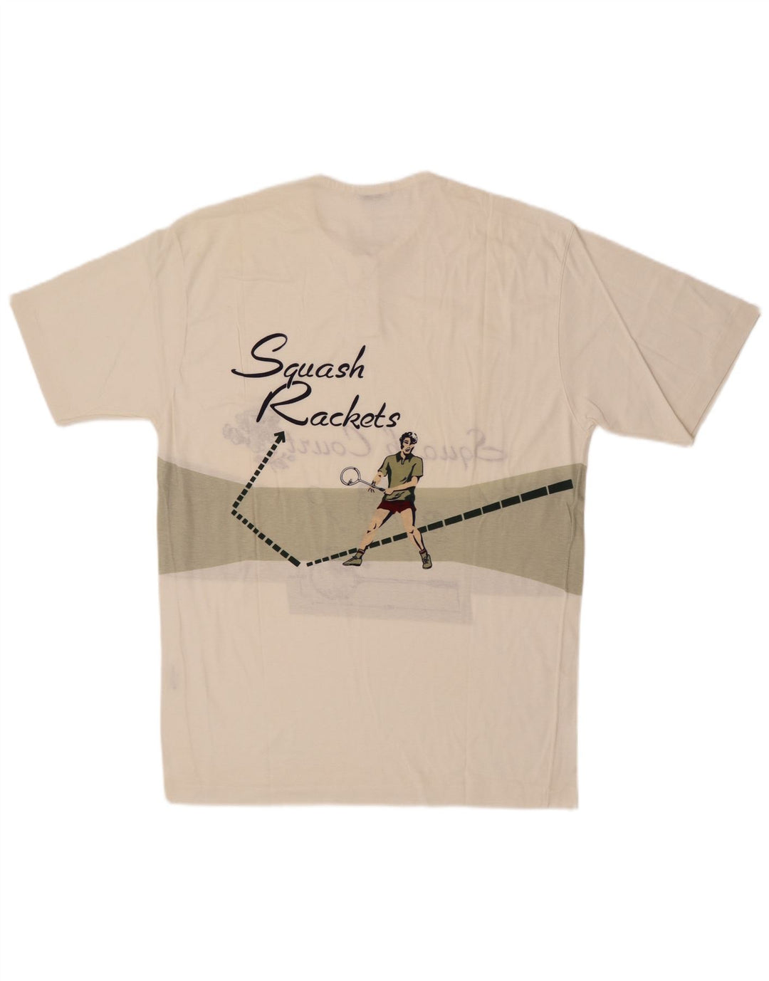 Camiseta masculina gráfica Cacharel Top grande branco