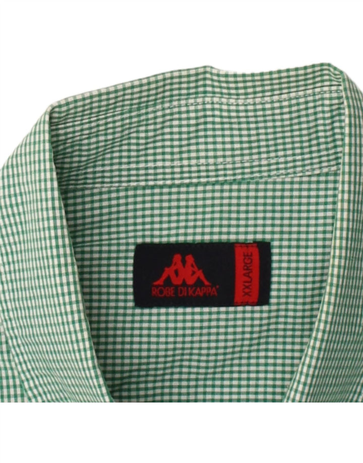 Camisa masculina KAPPA 2XL algodão guingão verde