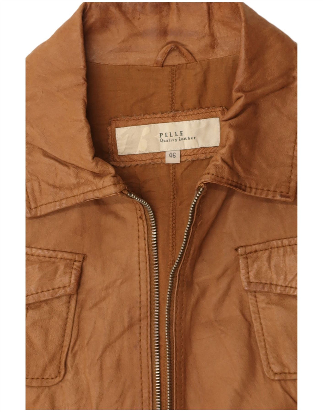 Jaqueta feminina de couro bomber BATA IT 46 grande couro marrom