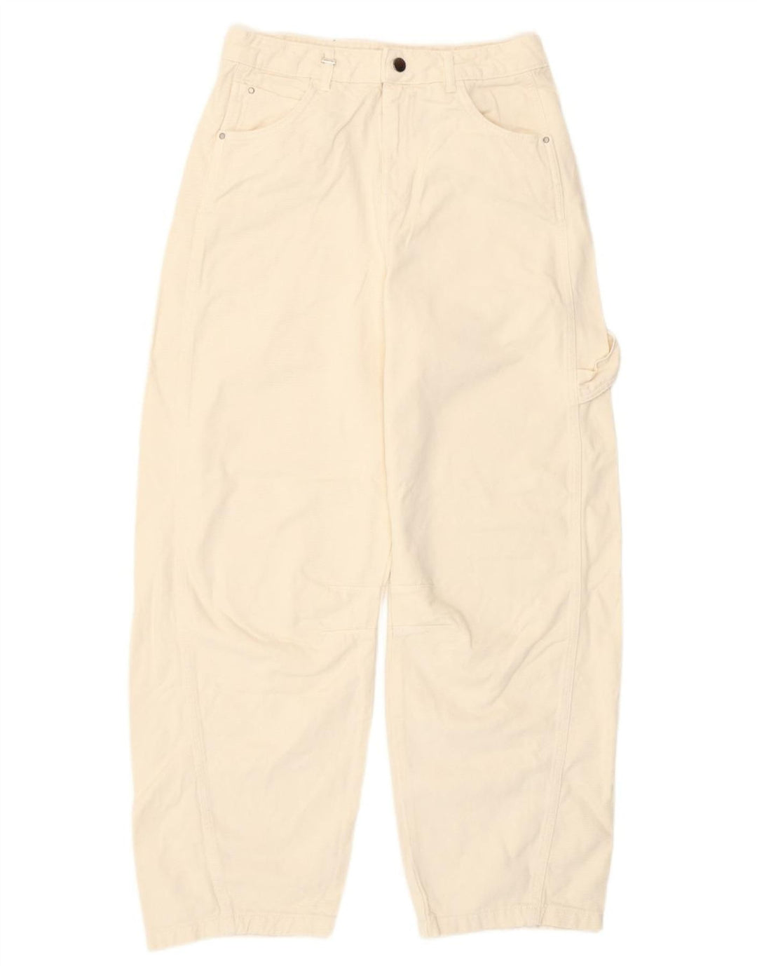 Benetton Calça Jeans Feminina W30 L29 Off White