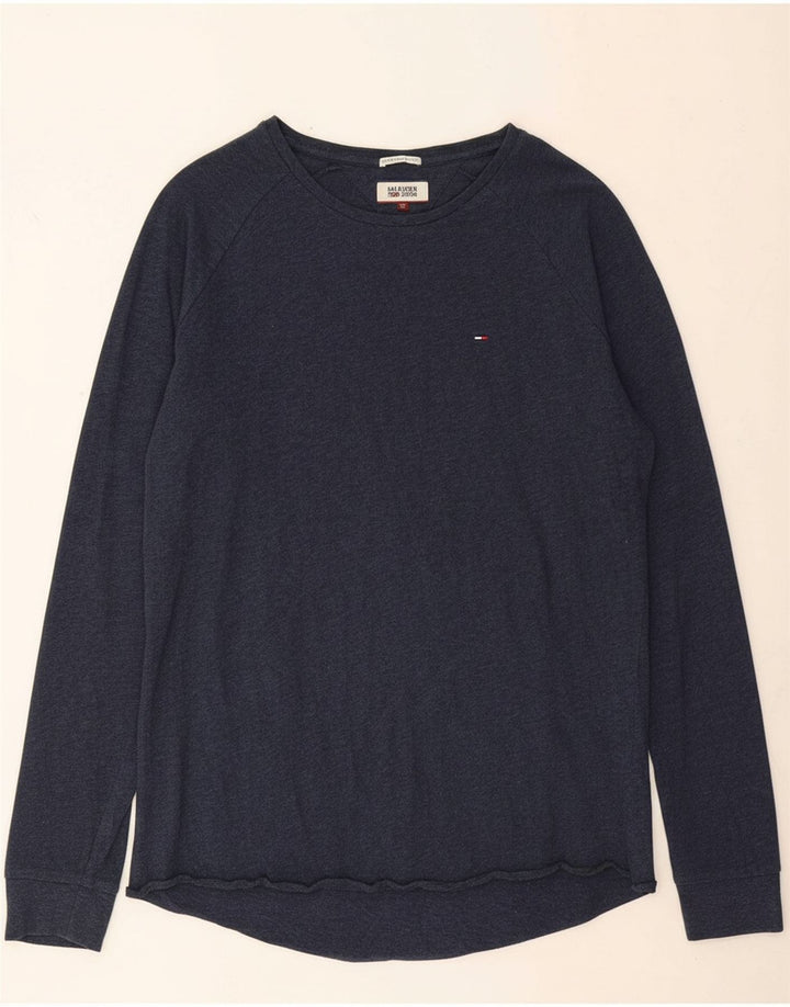 Top masculino TOMMY HILFIGER manga comprida 2XL algodão azul marinho