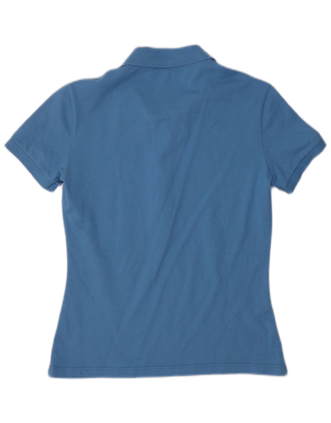 Camisa polo feminina Lacoste tamanho 40 algodão azul médio