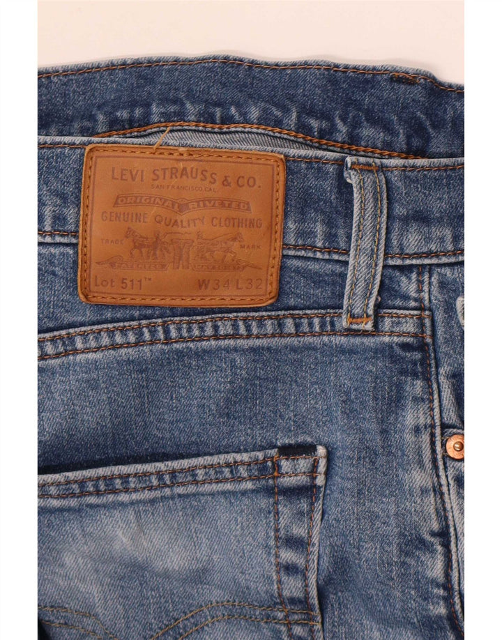 Jeans Levis 511 Slim Masculino W34 L32 Azul