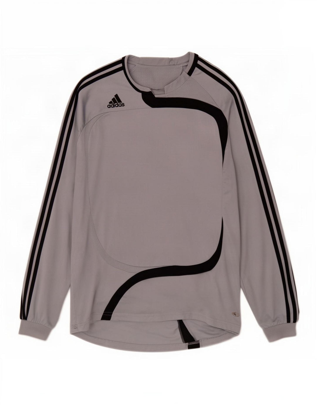 Adidas Mens Top Manga Longa XL Cinza Colourblock Poliéster