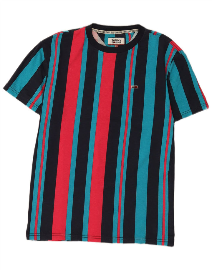 Camiseta masculina Tommy Hilfiger Top XS listrado multicolorido
