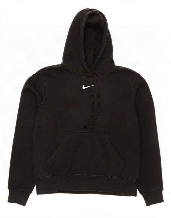 Nike Mens Hoodie Jumper Grande Algodão Preto