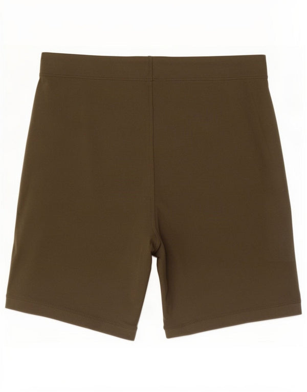 Shorts esportivo feminino Asics UK 10 pequeno algodão cáqui
