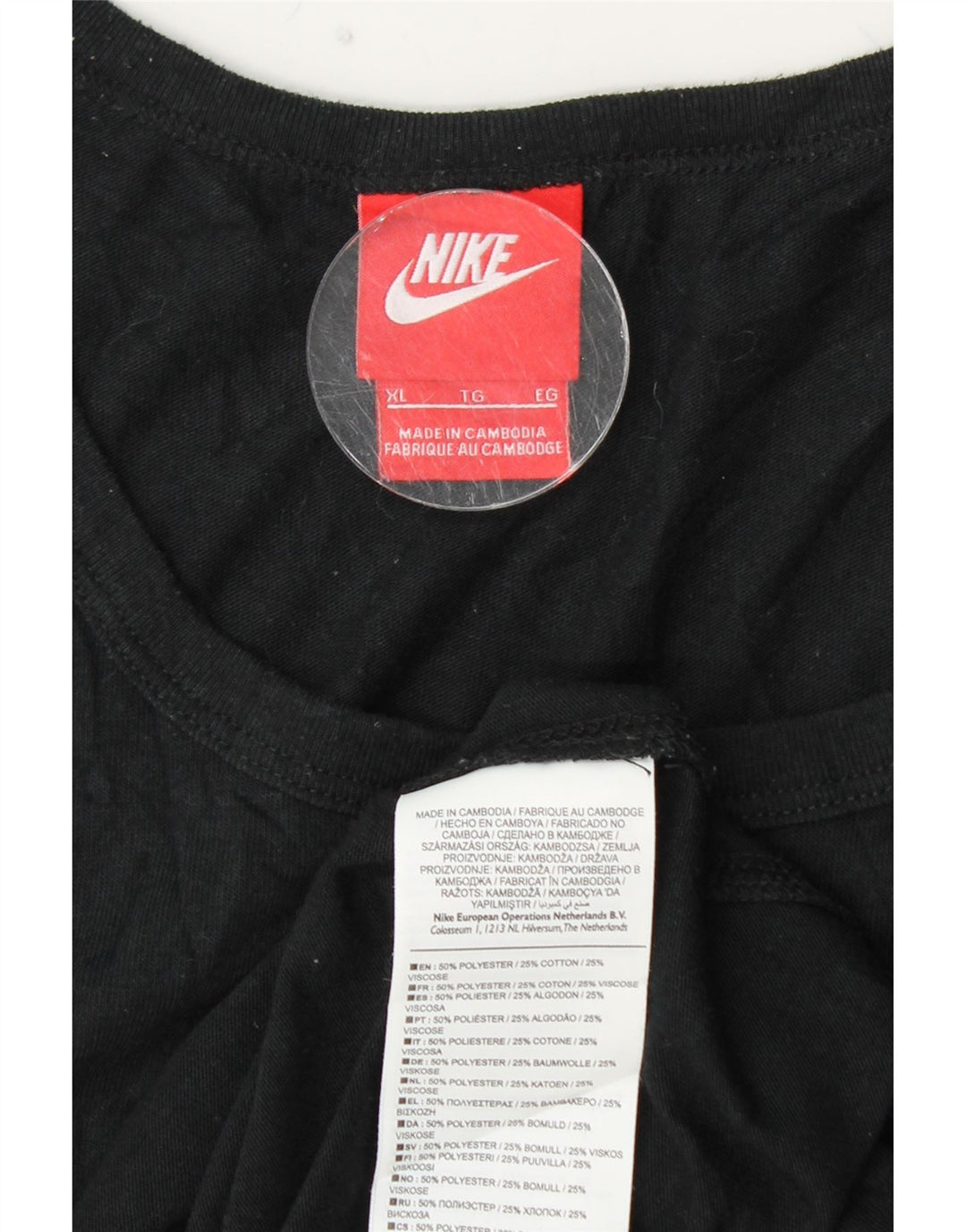 NIKE Masculino Graphic Vest Top XL Preto Poliéster