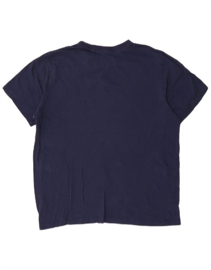 Camiseta masculina Nike grande algodão azul marinho