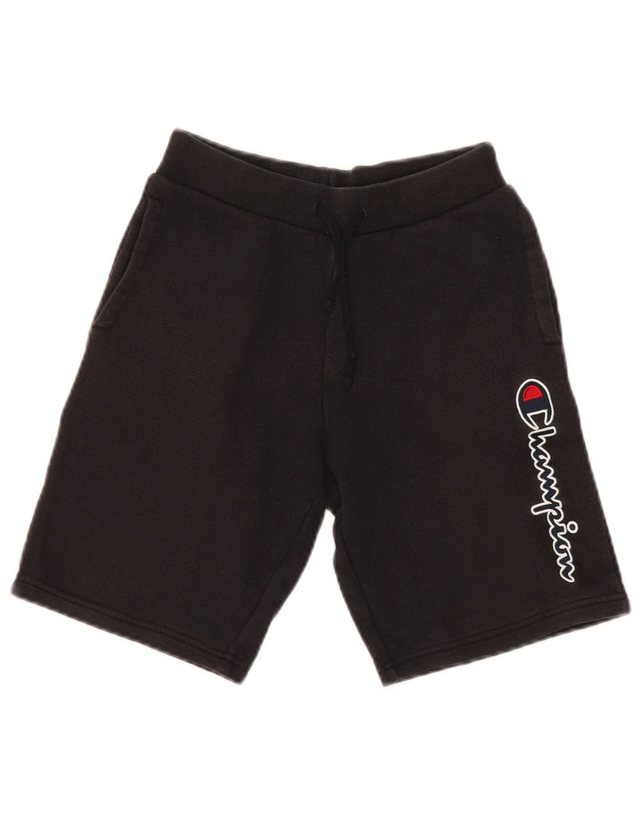 Shorts esportivos gráficos CHAMPION para meninos 9-10 anos pretos