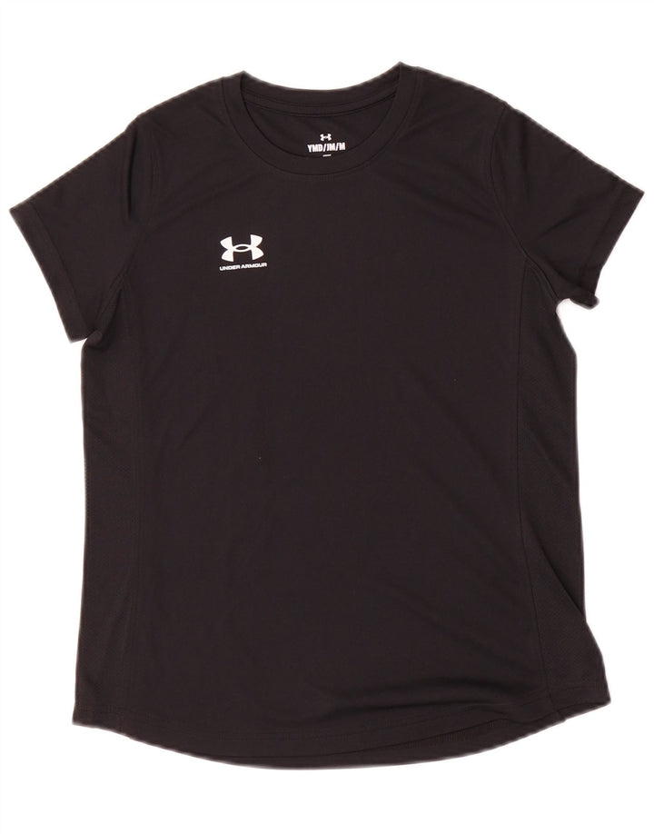 Camiseta Under Armour Girls Loose Fit Top 9-10 Anos Médio Preto