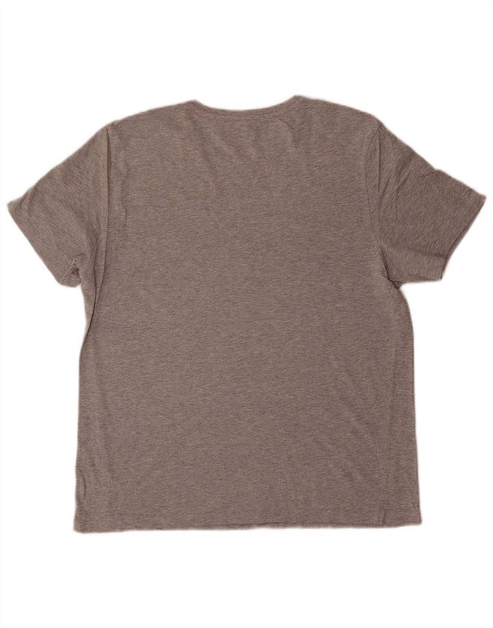 Calvin Klein Camiseta masculina gráfica top pequeno algodão cinza