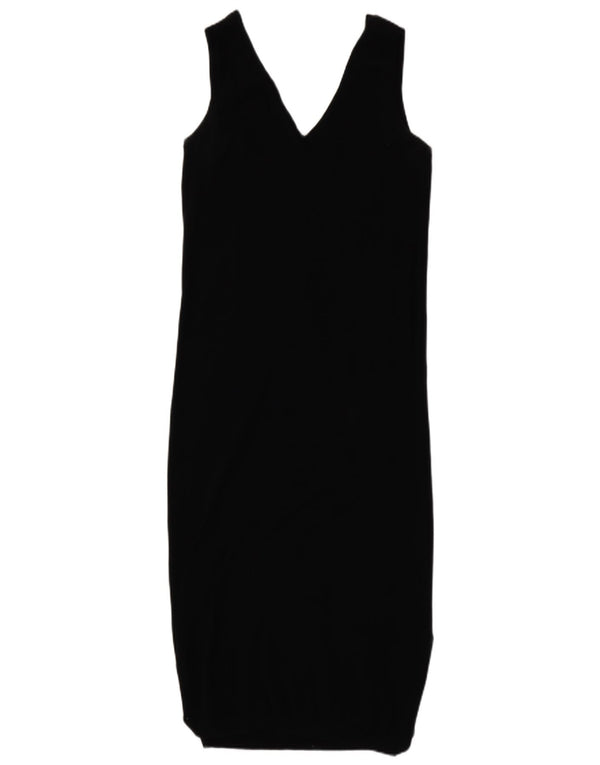 Vestido bodycon feminino sem mangas Superdry UK 10 pequeno preto