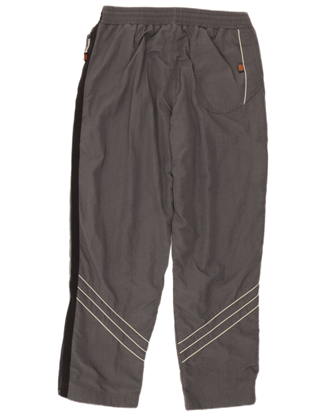Calça de treino masculina Adidas UK 40/42 cinza médio colorblock poliamida