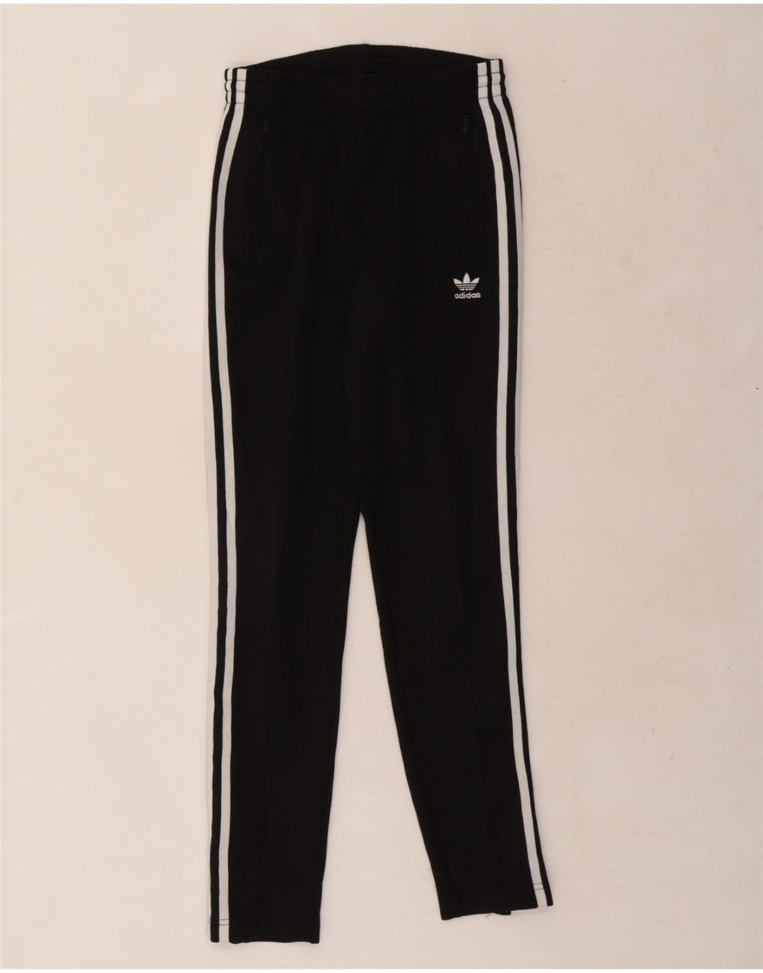 Calças de treino femininas ADIDAS UK 6 XS preto poliéster