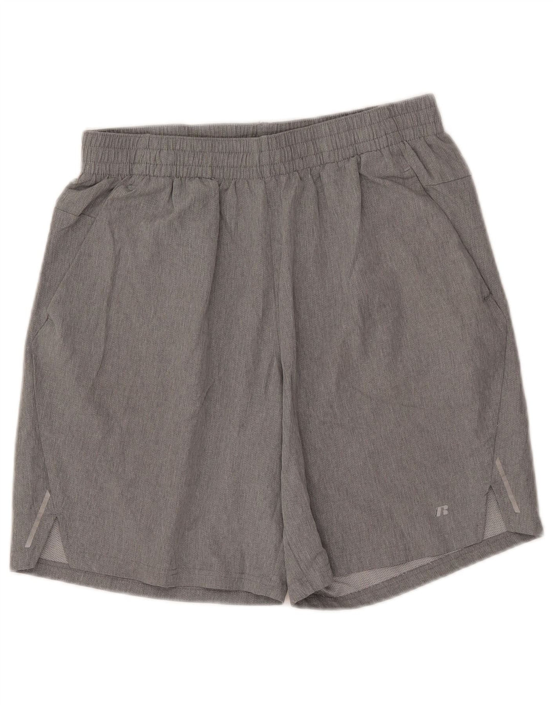 Shorts esportivos masculinos RUSSELL ATLÉTICO cinza médio poliéster
