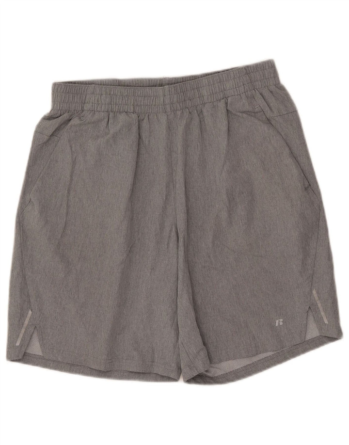 Shorts esportivos masculinos RUSSELL ATLÉTICO cinza médio poliéster
