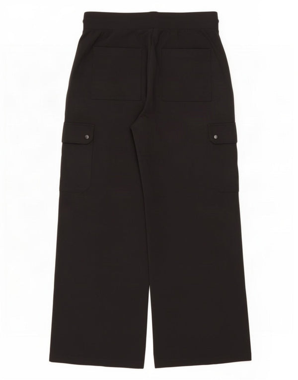 Calça esportiva feminina Marks & Spencer Cargo Reino Unido 14 grande viscose preta