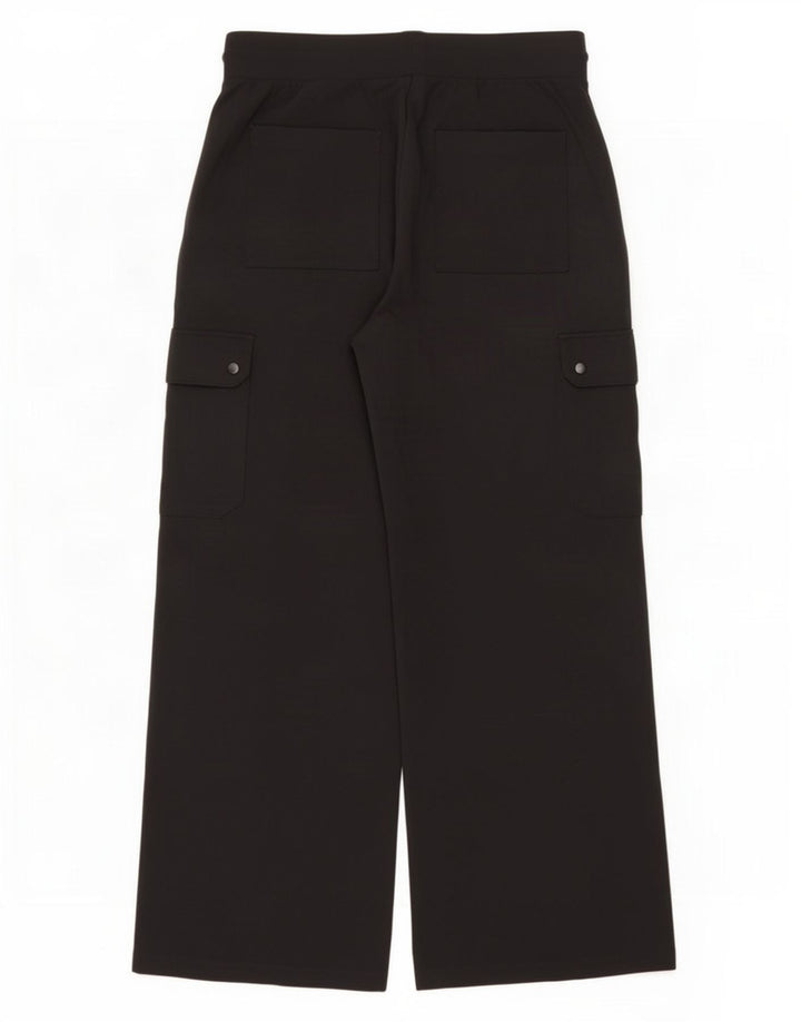Calça esportiva feminina Marks & Spencer Cargo Reino Unido 14 grande viscose preta