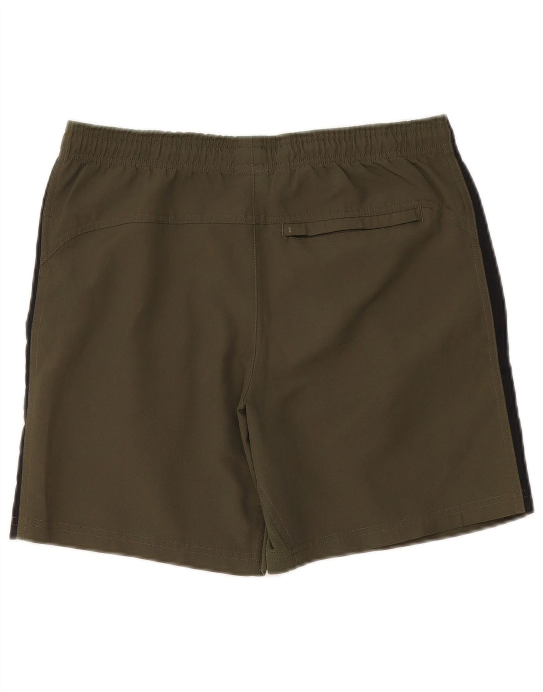Shorts esportivos masculinos Nike Dri Fit pequenos cáqui colorblock poliéster