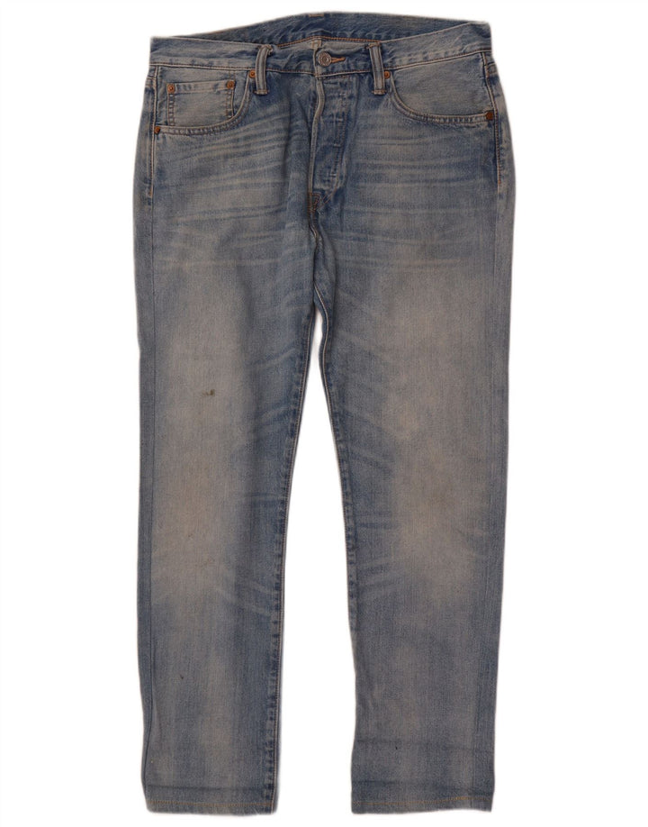 Levi's Masculino 501 Straight Jeans W32 L29 Azul Algodão
