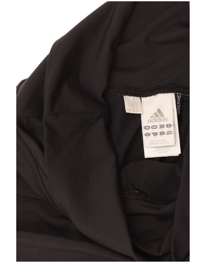 Adidas Womens Climalite Bermuda Sport Shorts UK 8 Pequeno Poliéster Preto