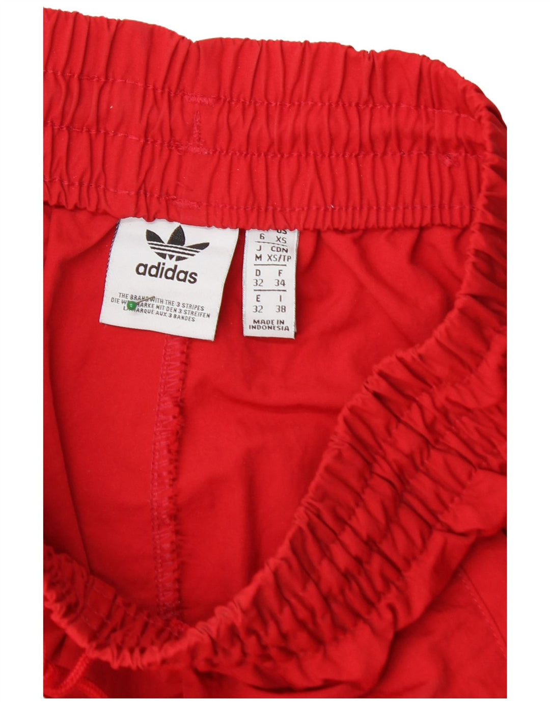 ADIDAS Womens Loose Fit Tracksuit Top Jacket UK 6 XS Vermelho Poliéster