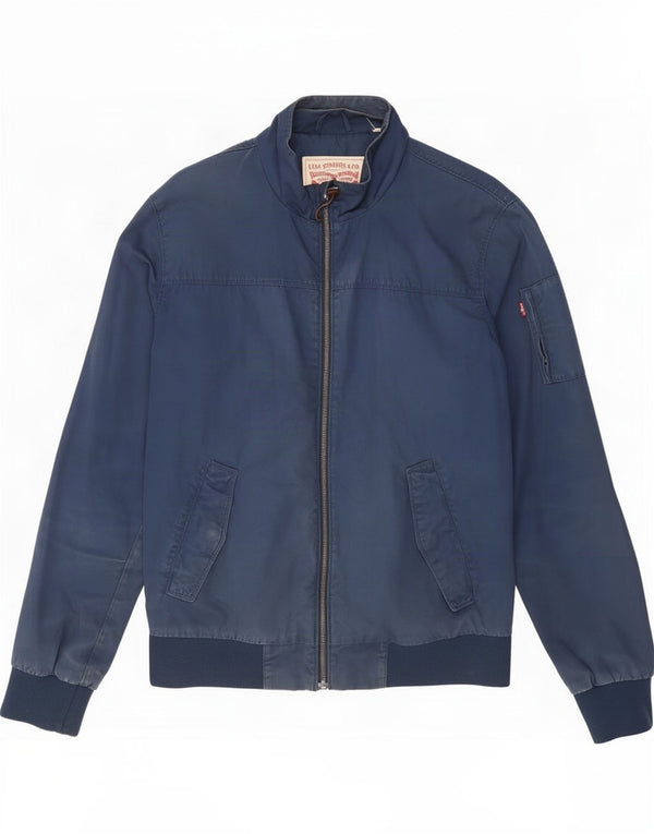Jaqueta bomber masculina Levi's UK 38 algodão azul marinho médio