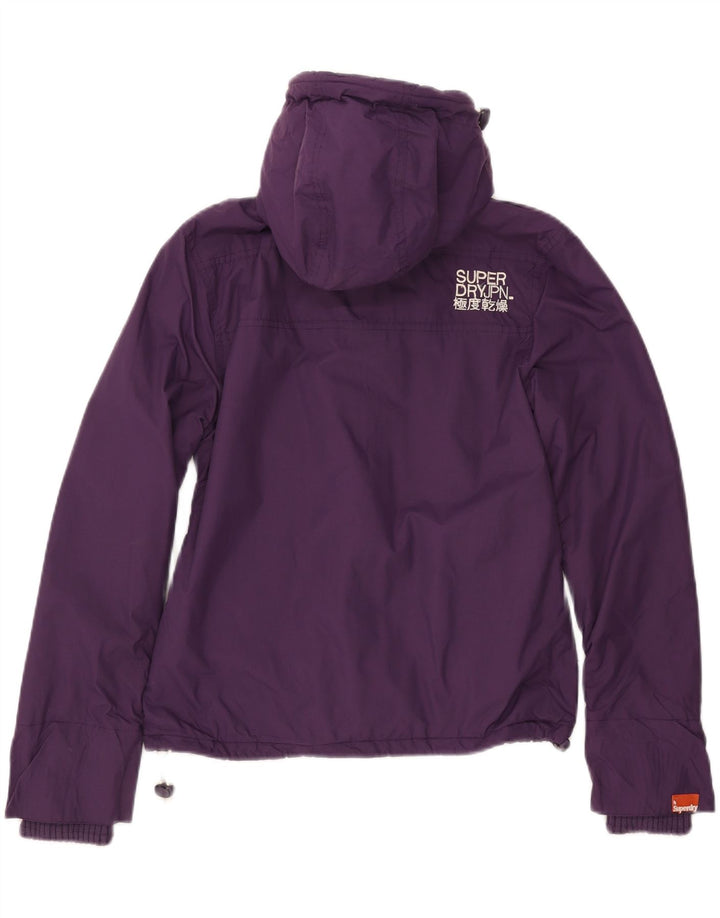Jaqueta corta-vento feminina Superdry The Windcheater UK 14 médio roxo