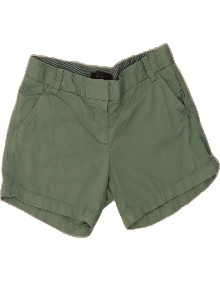 J. CREW Mens Chino Shorts US 4 Small W28 Green Cotton Vintage J. Crew and Second-Hand J. Crew from Messina Hembry 
