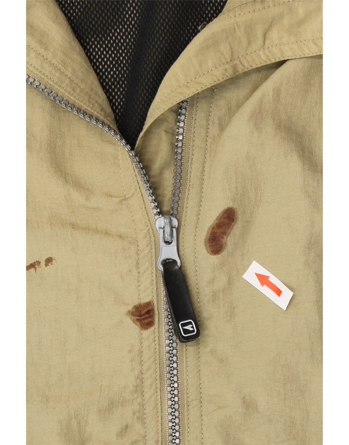 Jaqueta de chuva masculina Diadora com capuz UK 38 médio cáqui poliamida