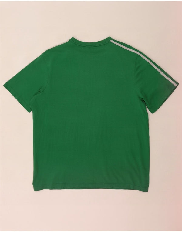 Camiseta gráfica masculina Adidas Top 2XL algodão verde