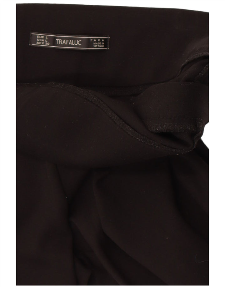 Zara Womens Trafaluc Leggings Reino Unido 14 Grande Preto