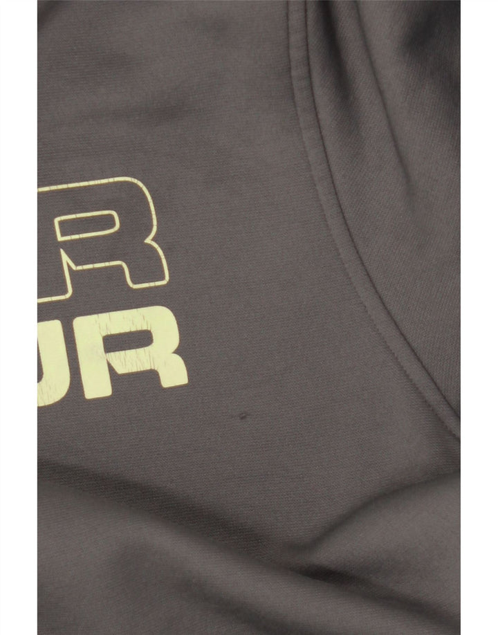 Under Armour masculino gráfico moletom com capuz cinza médio