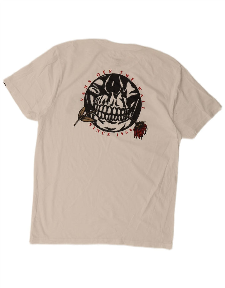 Camiseta VANS Masculina Slim Fit Graphic Top Grande Branco