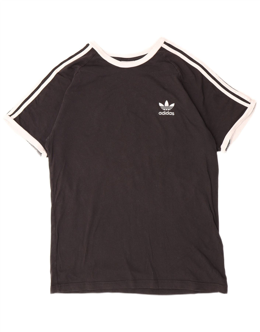 Camiseta masculina Adidas grande algodão preto