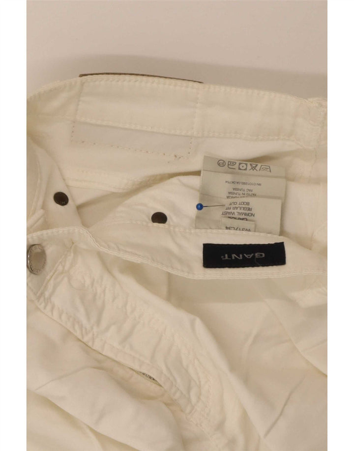 Jeans retos femininos Gant W31 L34 algodão branco