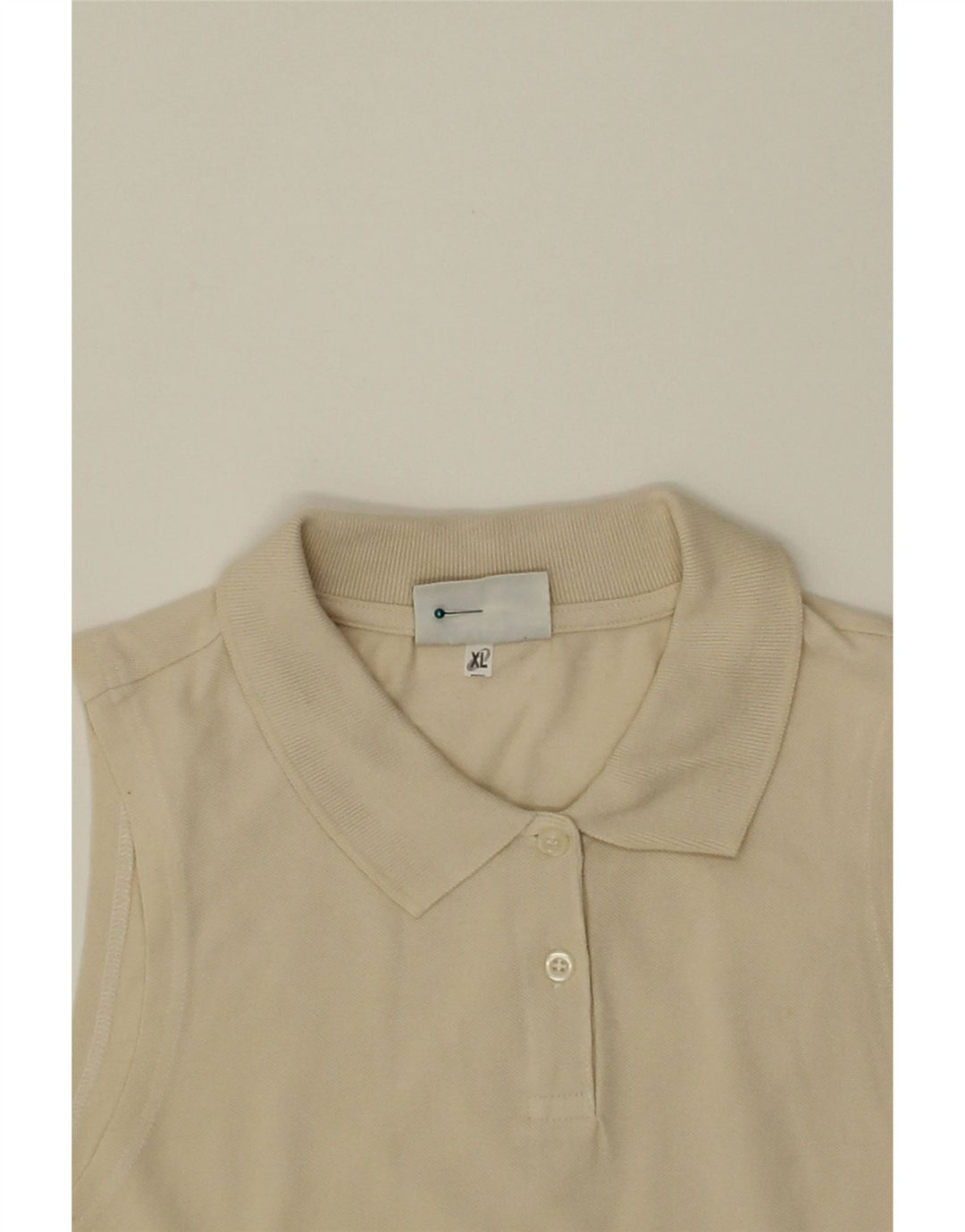 ASICS Womens Sleeveless Polo Shirt UK 18 XL Grey Cotton Vintage Asics and Second-Hand Asics from Messina Hembry 