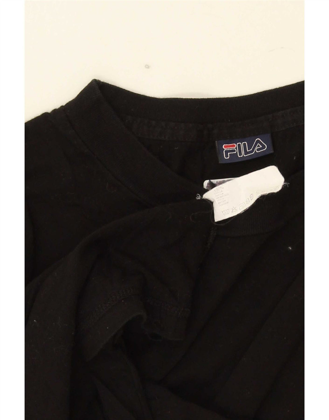 Camiseta masculina Fila Top médio algodão preto