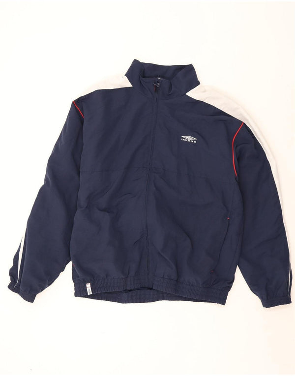 Umbro Mens Graphic Tracksuit Top Jacket XL Azul marinho Colourblock Poliéster