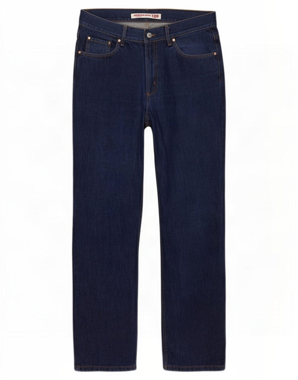 Carrera Masculino 700 Straight Jeans W36 L33 Azul Marinho Algodão