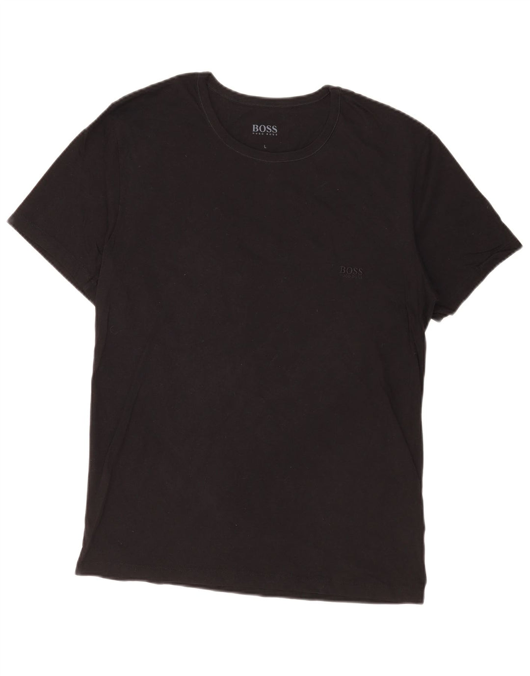 Camiseta masculina Hugo Boss grande algodão preto