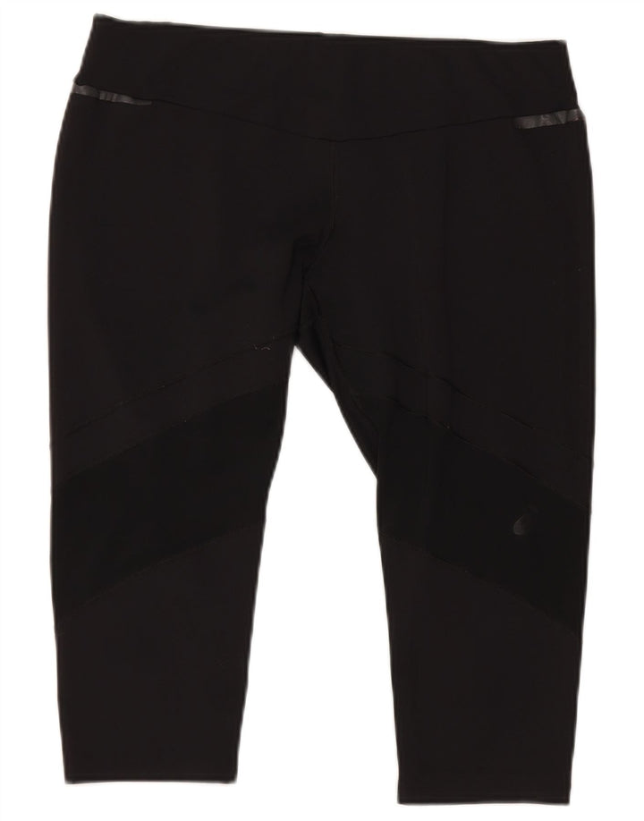 Leggings Capri Mulher Asics UK 18 XL Preto Poliéster